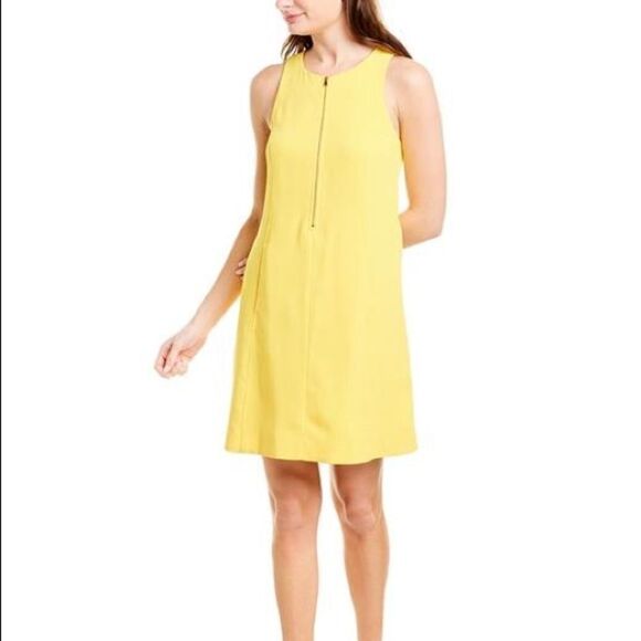 Trina Turk Bright Yellow Reef A-line Dress - Picture 1 of 8